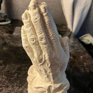 Praying Hands Sculpture - Cream